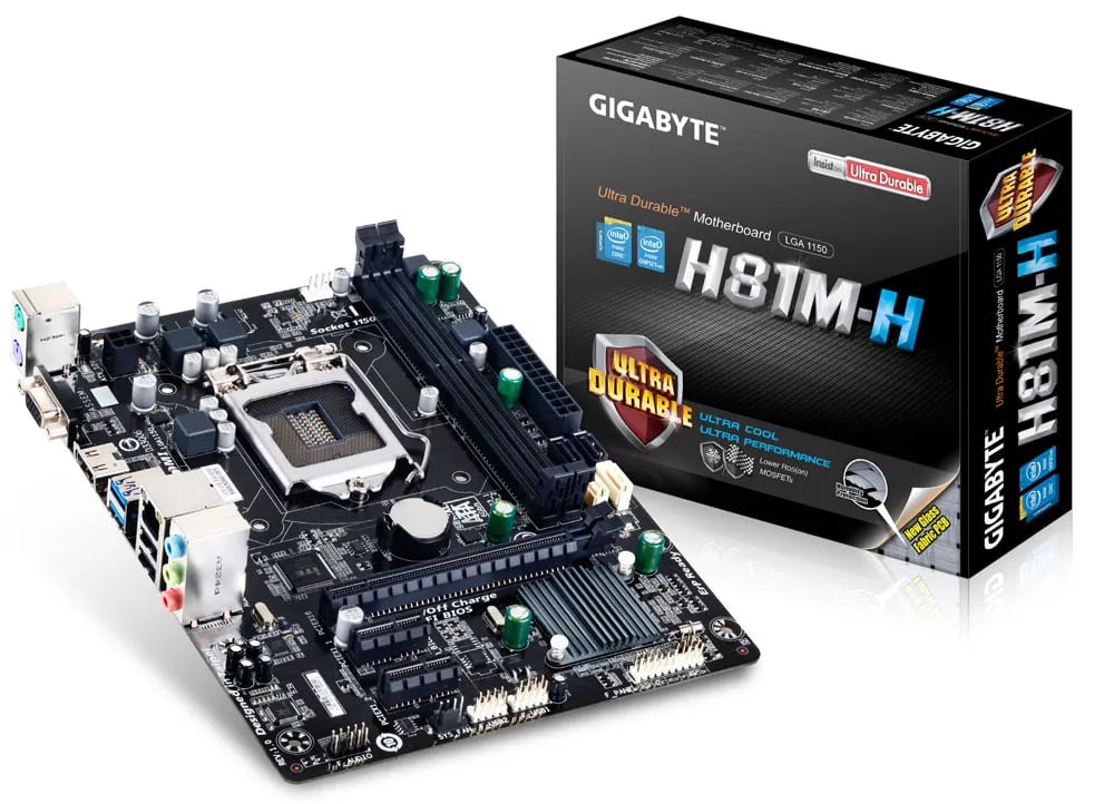 GIGABYTE GA-H81M-H 4th Gen Micro ATX Motherboard image 1