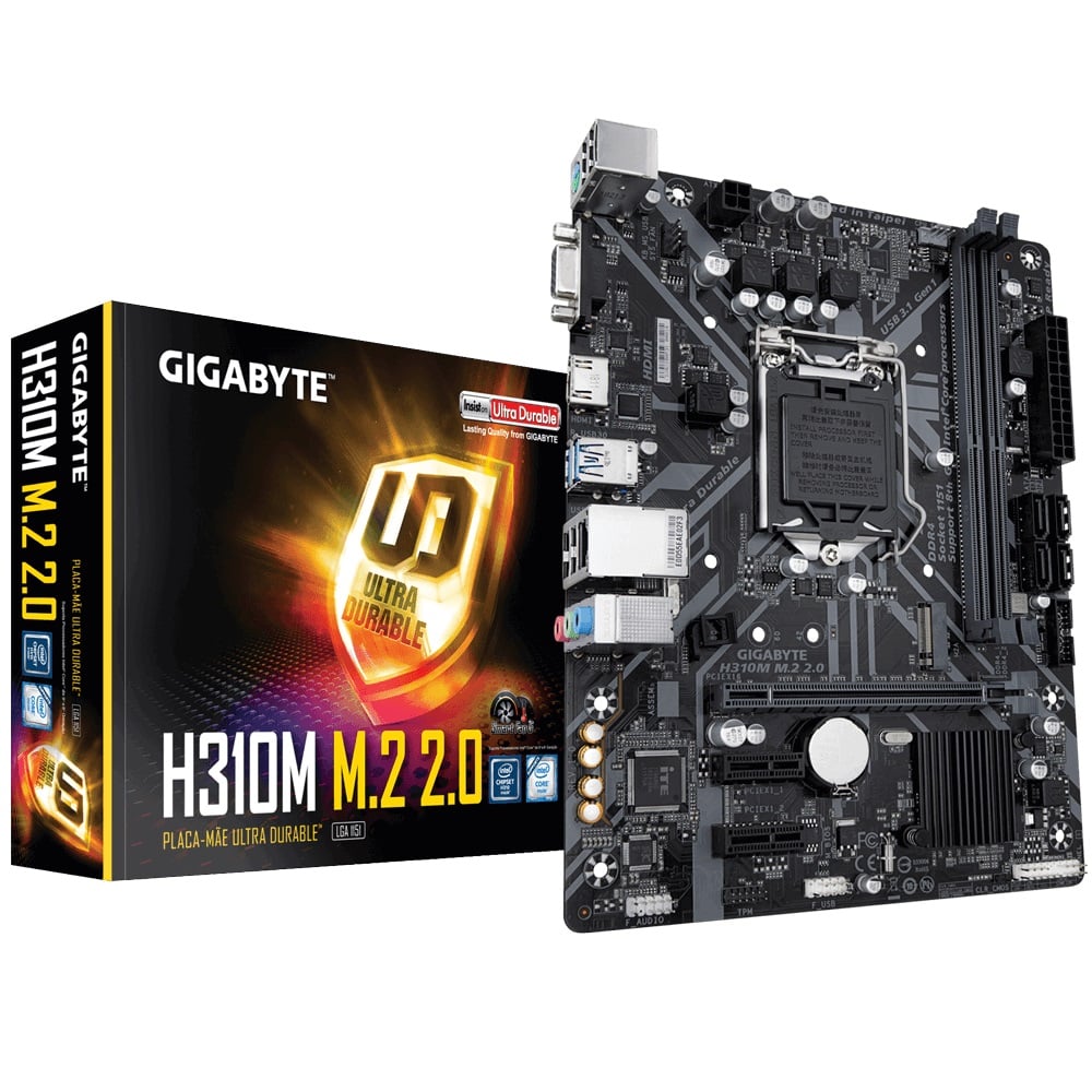 Gigabyte H310M M.2 9th Gen Micro ATX Motherboard image 1