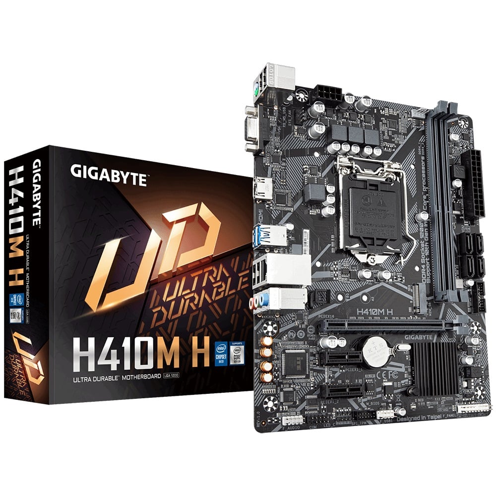 Gigabyte H410M H 10th Gen Micro ATX Motherboard image 1