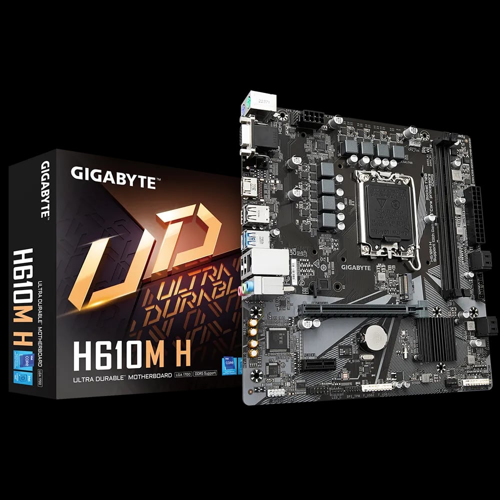 GIGABYTE H610M H DDR5 mATX Motherboard image 1