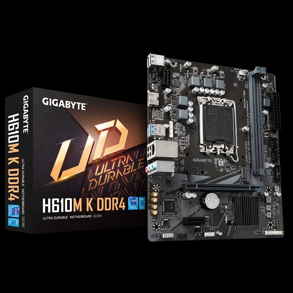 GIGABYTE H610M K DDR5 Micro ATX Motherboard image 1