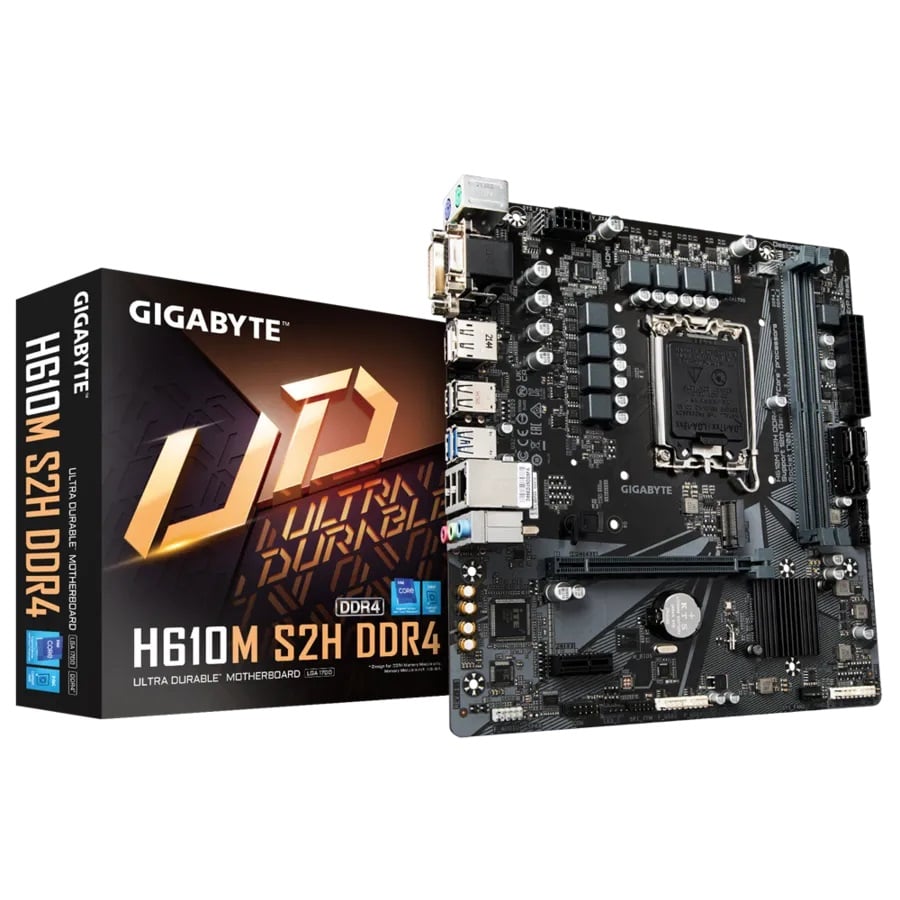 GIGABYTE H610M S2H DDR4 Micro ATX Motherboard image 1