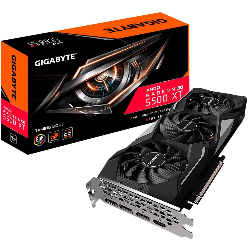 Gigabyte Radeon RX 5500 XT Gaming OC 4GB Graphics Card image 1