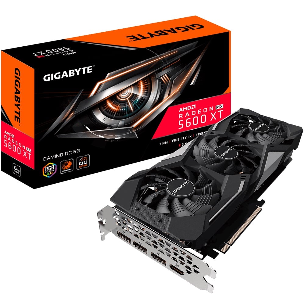 Gigabyte Radeon RX 5600 XT Gaming OC 6GB Graphics Card image 1