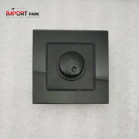 Glass Border Fan Dimmer switch Black image 1