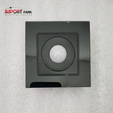 Glass Border Human Body Sensor Switch Black image 1