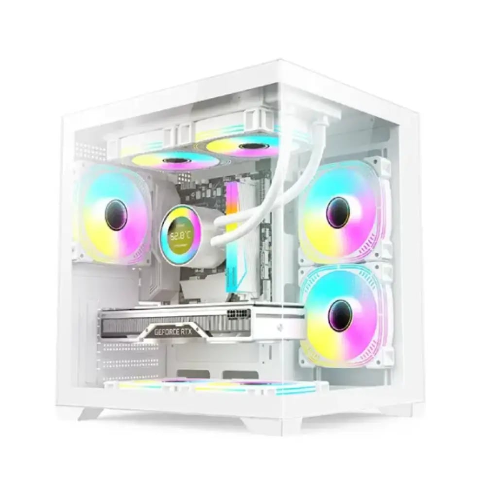 Golden Field S01 M-ATX Gaming Casing White image 1