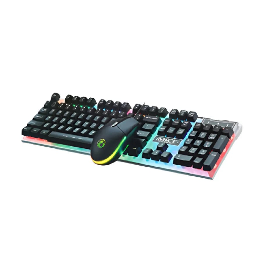 iMICE AN-350 RGB Wired Keyboard and Mouse Combo image 1