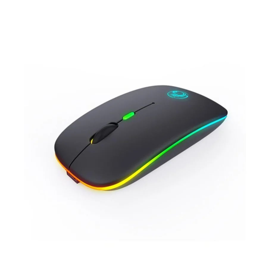iMICE E-1300 Dual-Mode Rechargeable RGB Wireless Mouse image 1