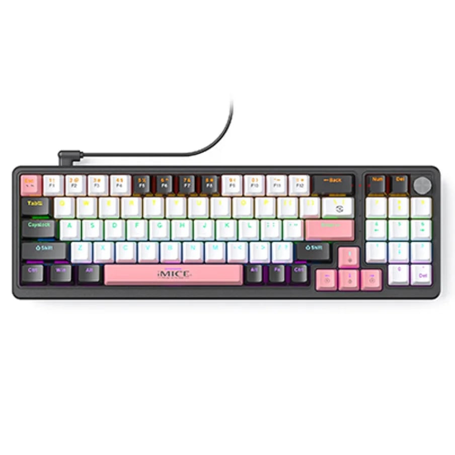 iMICE GK-100 Mechanical RGB Backlit Gaming Keyboard image 1