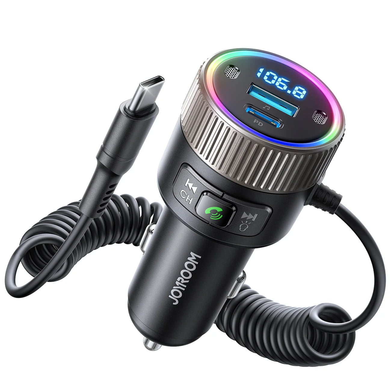 JOYROOM JR-CCB02 60W Car Wireless FM Transmitter image 1