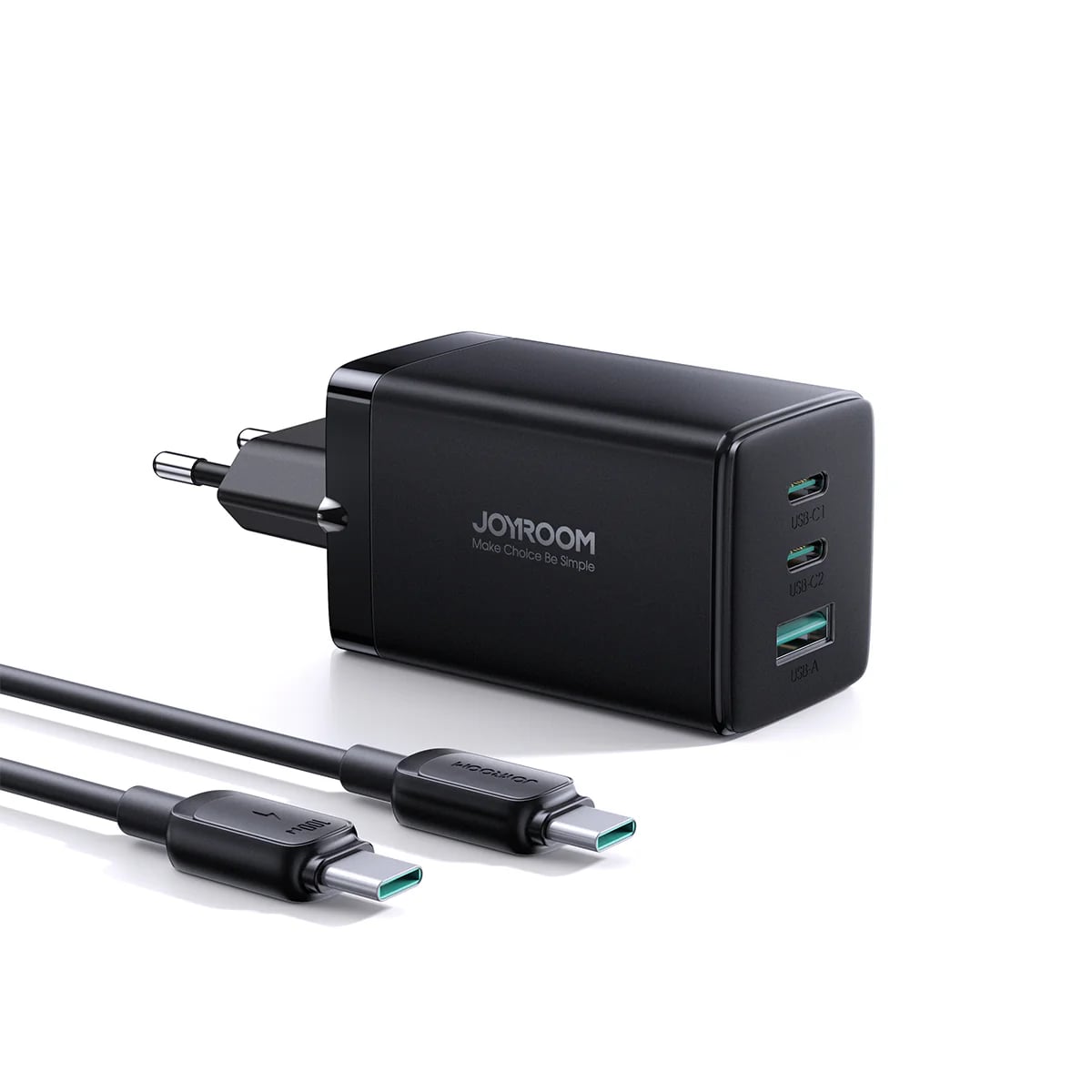 JOYROOM JR-TCG01 GaN Ultra 65W 2C1A Fast Charger image 1
