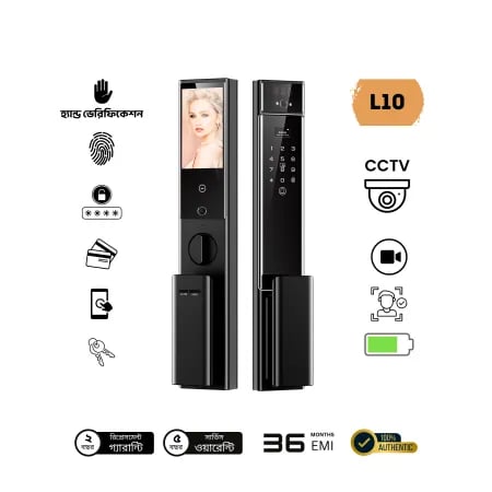 L10 Wifi Smart Video Call Face Unlock Door Lock image 1