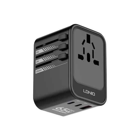 LDNIO Z6 UNIVERSAL ADAPTER 65W (BLACK) image 1