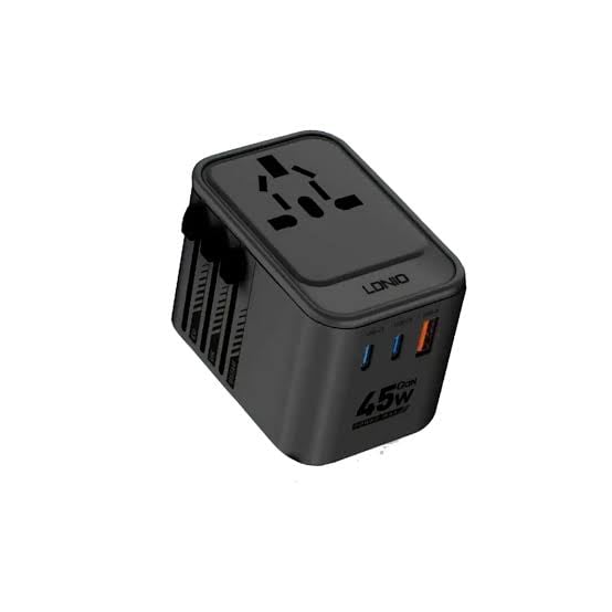 LDNIO Z8 UNIVERSAL ADAPTER 45W (BLACK) image 1