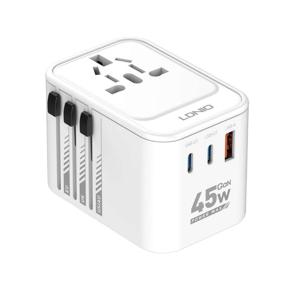LDNIO Z8 UNIVERSAL ADAPTER 45W (BLACK) - Variant 2 image 1