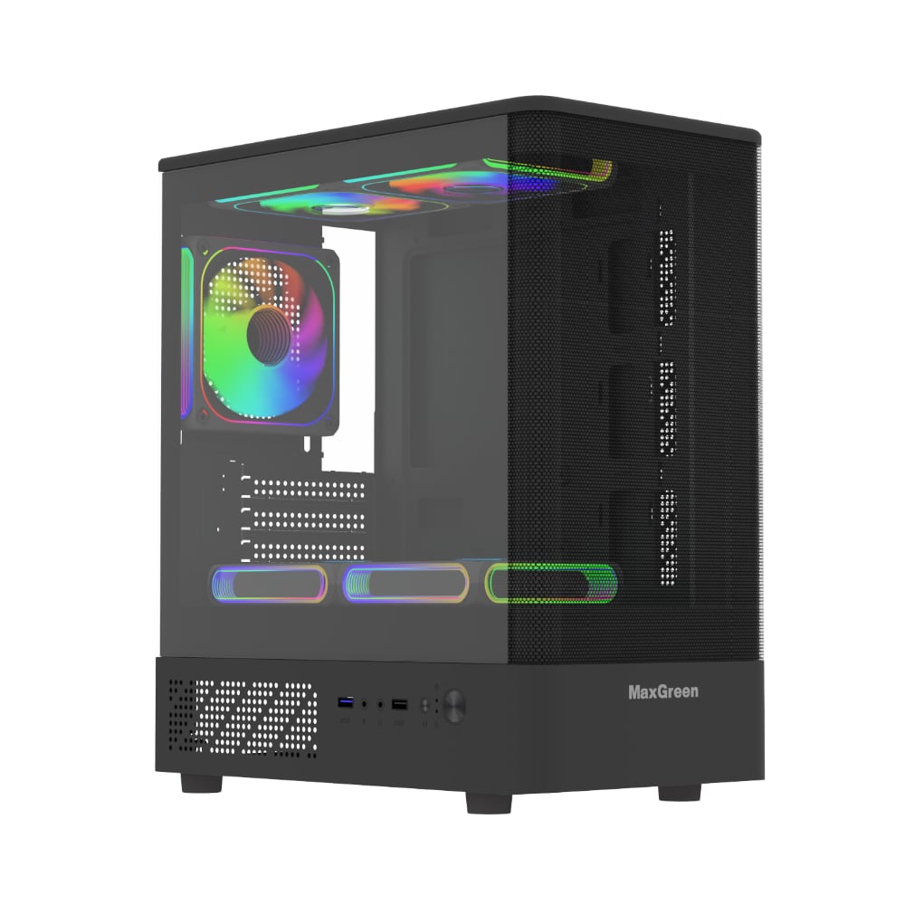 MaxGreen Curve Mesh 311 Mid Tower mATX Gaming Casing image 1