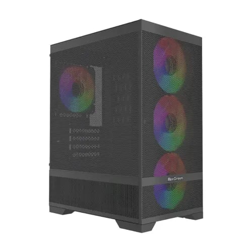 MaxGreen Mesh Pro A10 M-ATX Mid-Tower Gaming Casing image 1