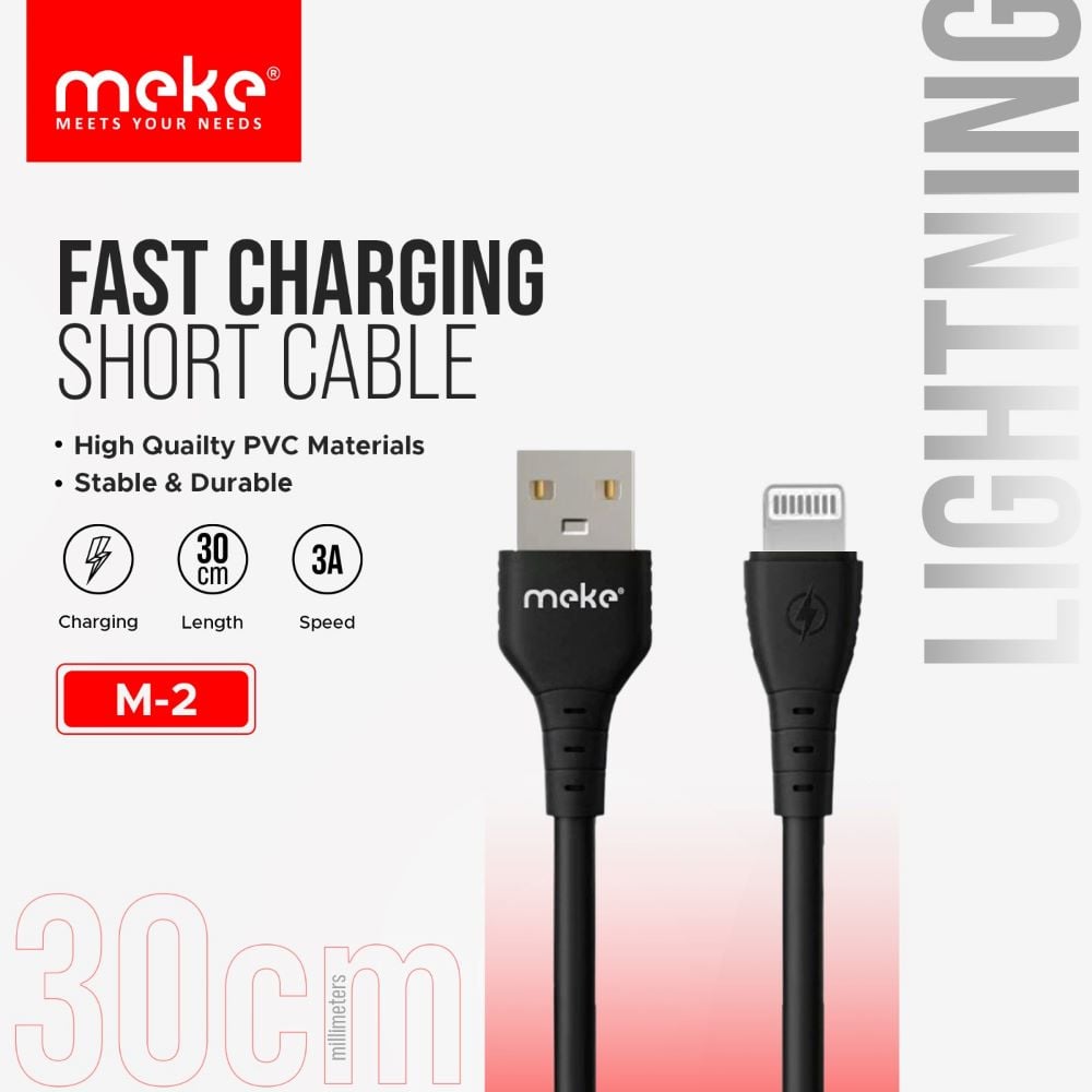 MEKE M2 Lightning Fast Charging Short Cable image 1