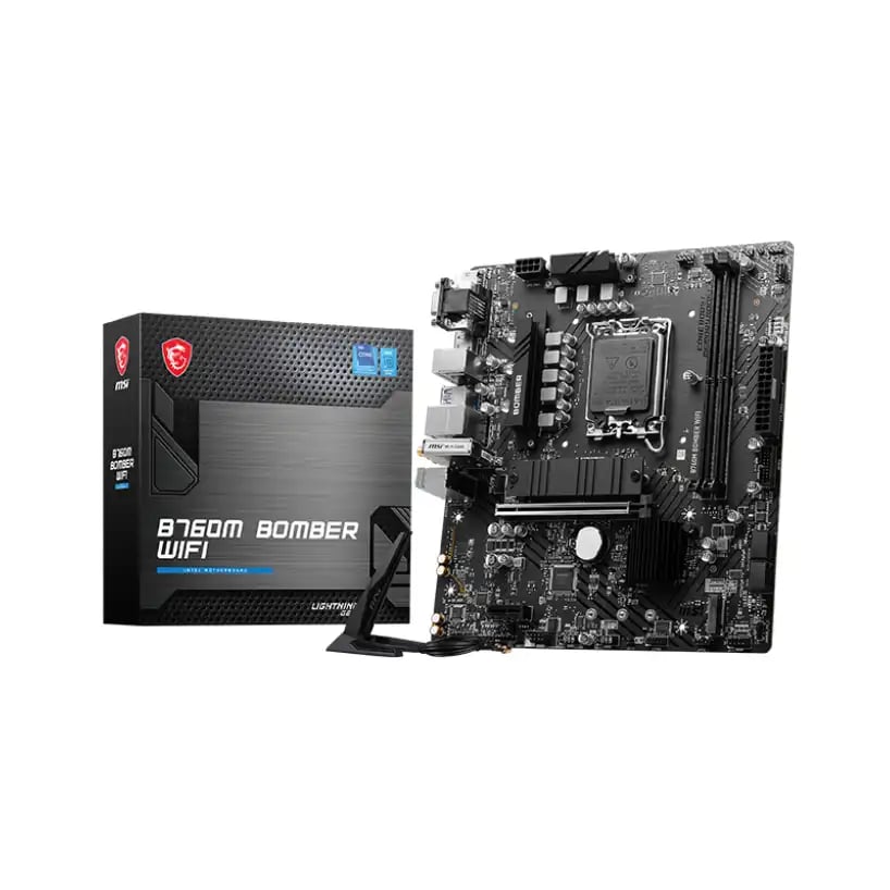 MSI B760M BOMBER WIFI mATX Motherboard image 1