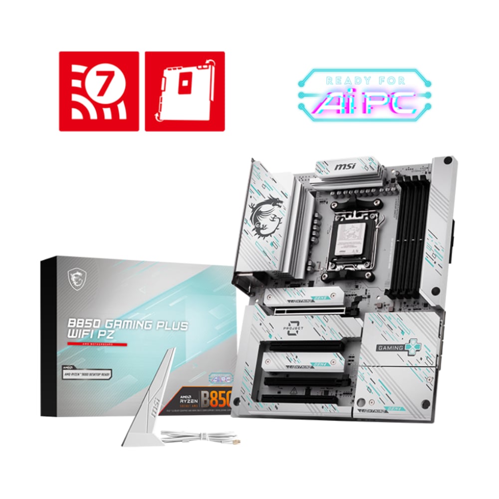 MSI B850 GAMING PLUS WIFI PZ AM5 ATX Motherboard image 1