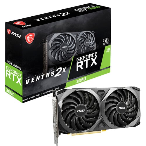 MSI GeForce RTX 3060 VENTUS 2X OC 12GB Graphics Card image 1