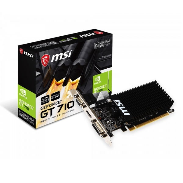 MSI GT 710 2GD3H LP 2GB DDR3 Gaming Graphic Card image 1