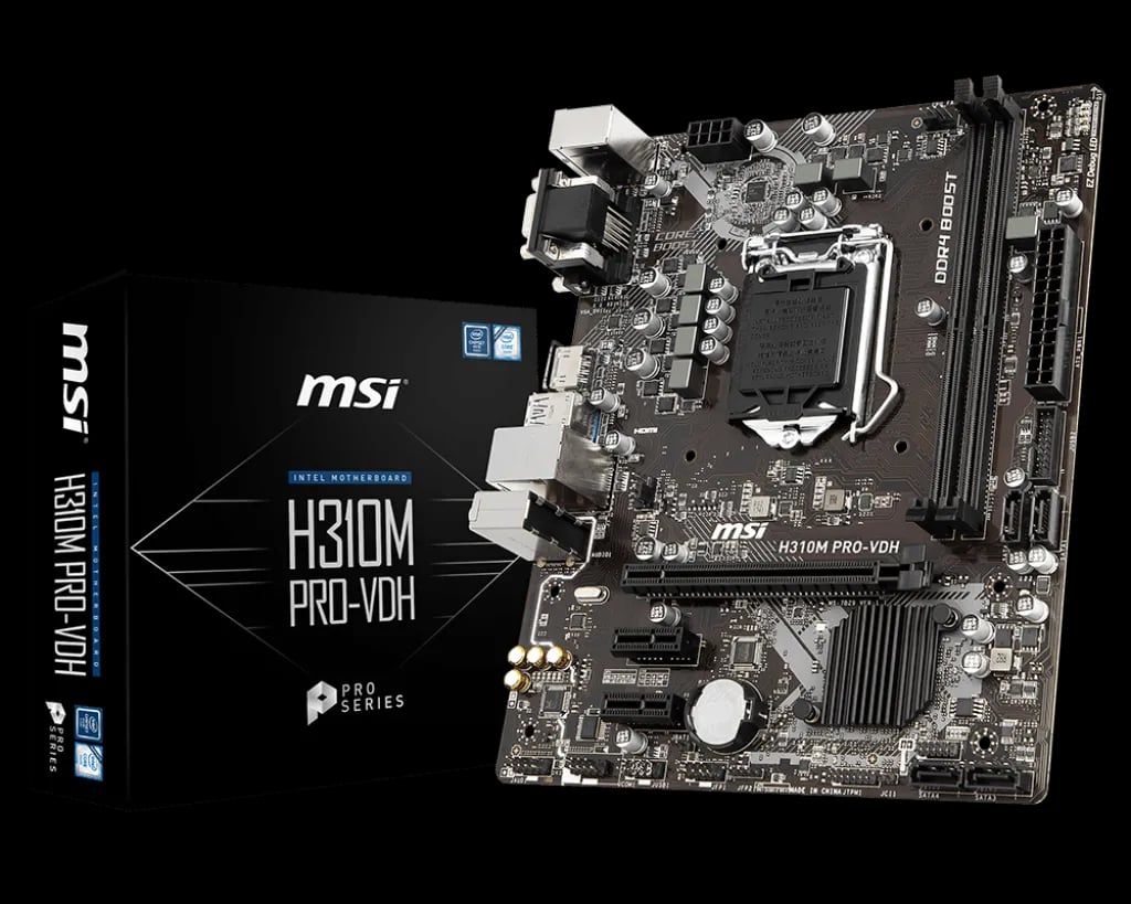 MSI H310M PRO-VDH Intel 9th Gen Motherboard image 1
