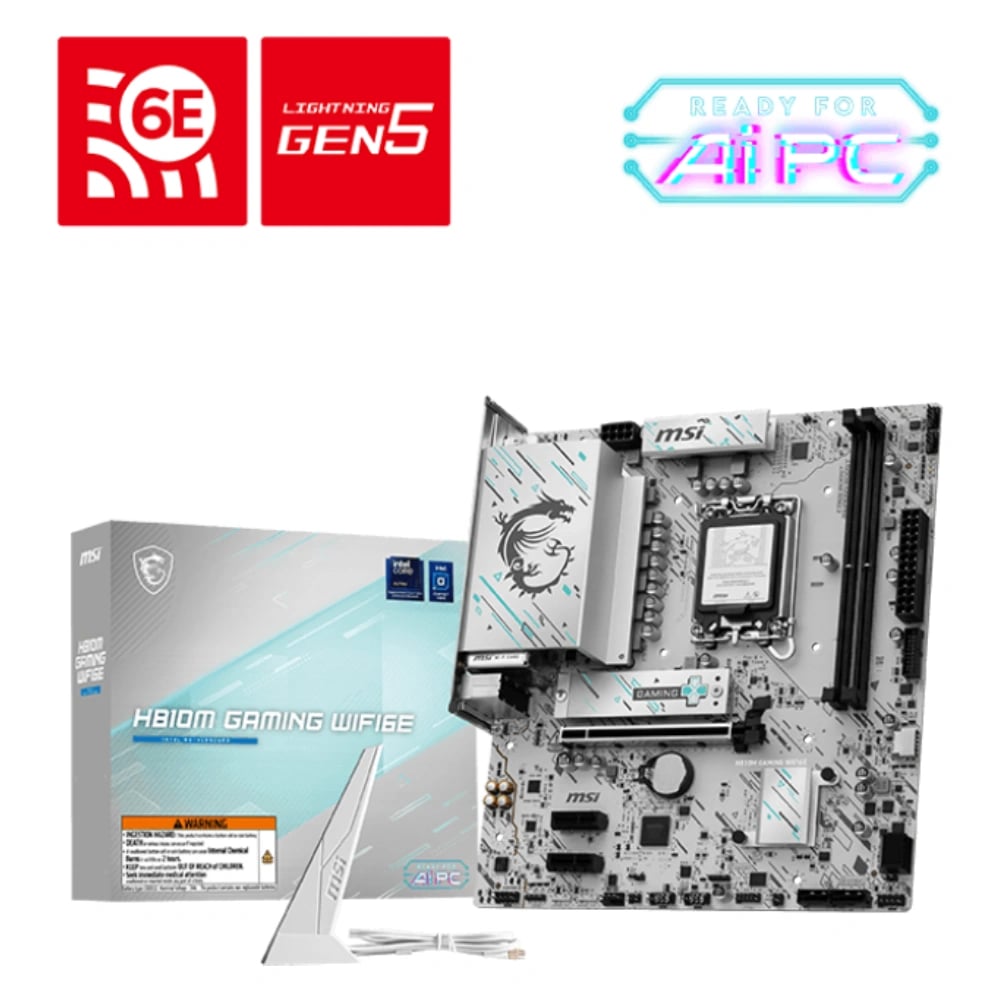 MSI H810M GAMING WIFI6E LGA 1851 mATX Motherboard image 1