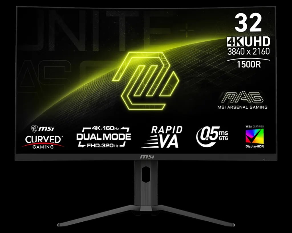 MSI MAG 321CUPDF 31.5" Dual Mode 4K Gaming Monitor image 1