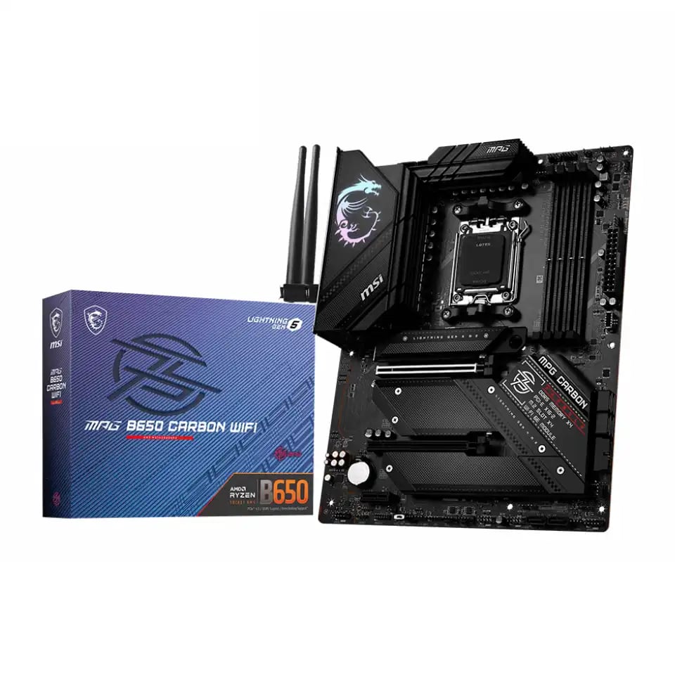 MSI MPG B650 CARBON WIFI DDR5 AMD AM5 ATX Motherboard image 1
