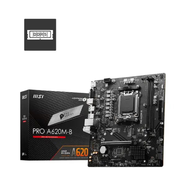 MSI PRO A620M-B AM5 mATX Motherboard image 1