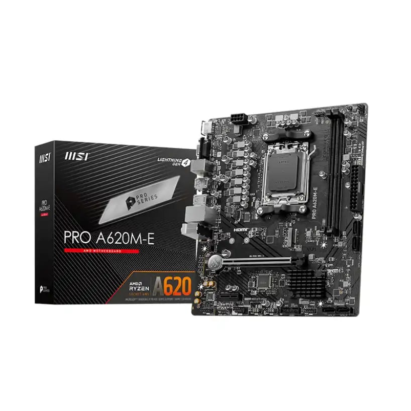 MSI PRO A620M-E AMD AM5 mATX Motherboard image 1