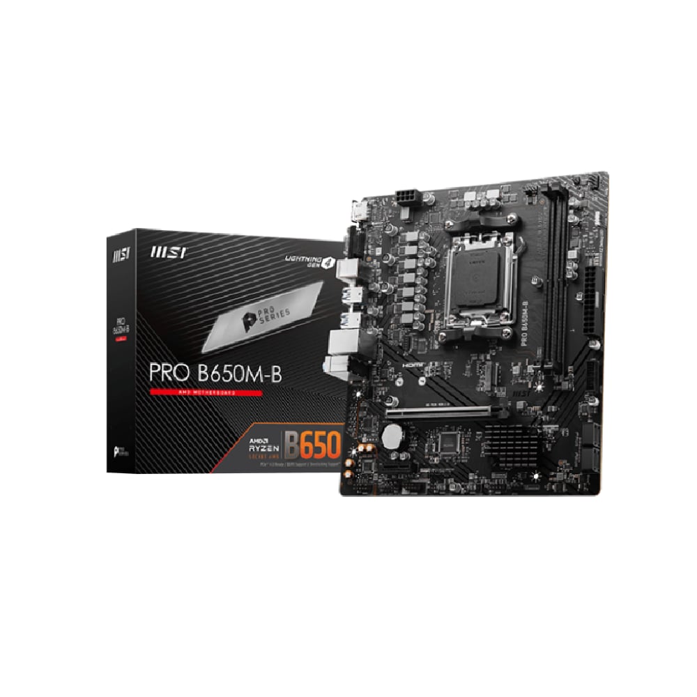 MSI PRO B650M-B DDR5 AMD AM5 m-ATX Motherboard image 1