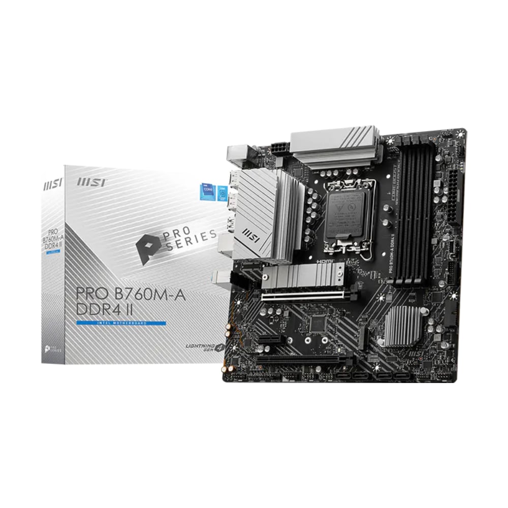 MSI PRO B760M-A DDR4 II mATX Motherboard image 1
