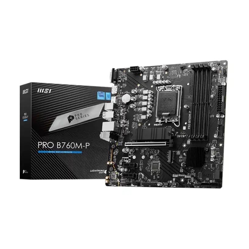 MSI PRO B760M-P DDR5 mATX Motherboard image 1