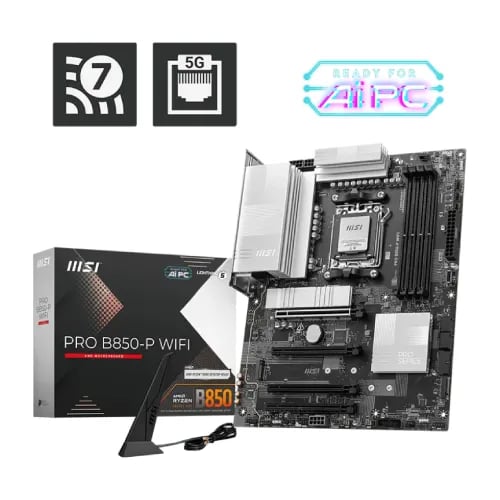 MSI PRO B850-P WIFI AM5 ATX Motherboard image 1