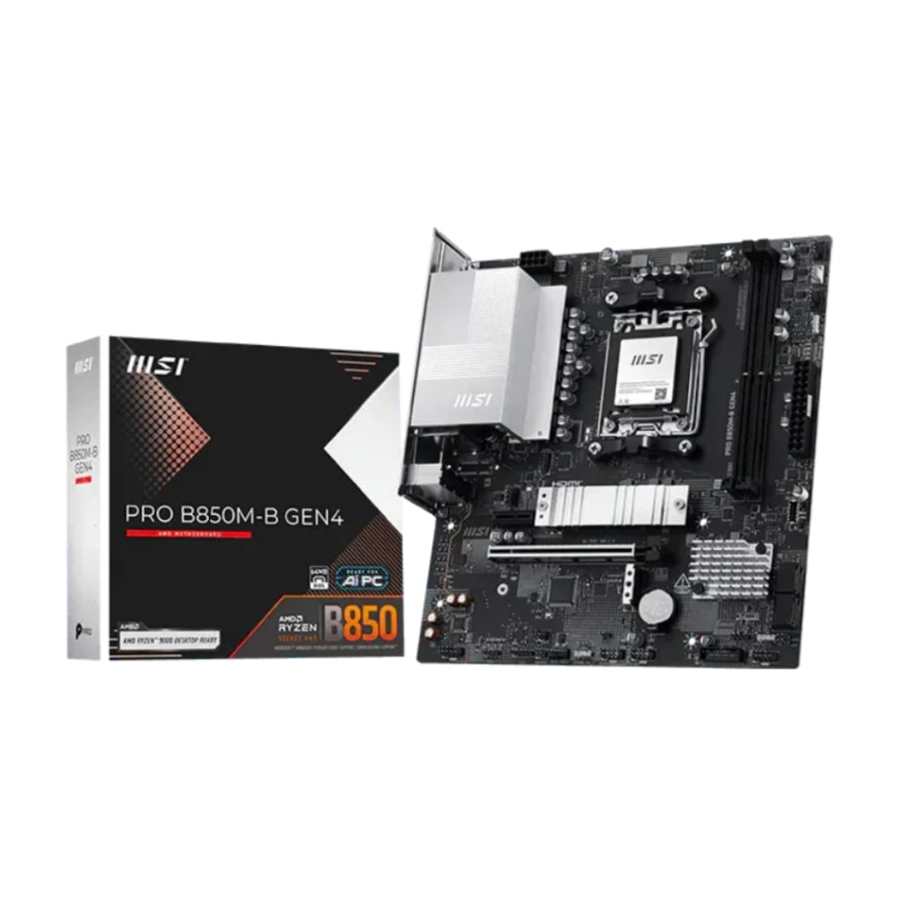 MSI PRO B850M-B GEN4 AM5 mATX Motherboard image 1