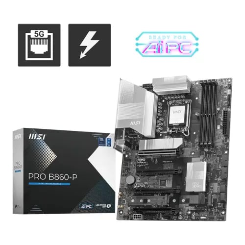 MSI PRO B860-P LGA 1851 ATX Motherboard image 1