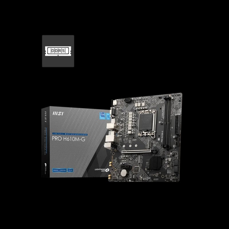 MSI PRO H610M-G DDR5 mATX Motherboard image 1