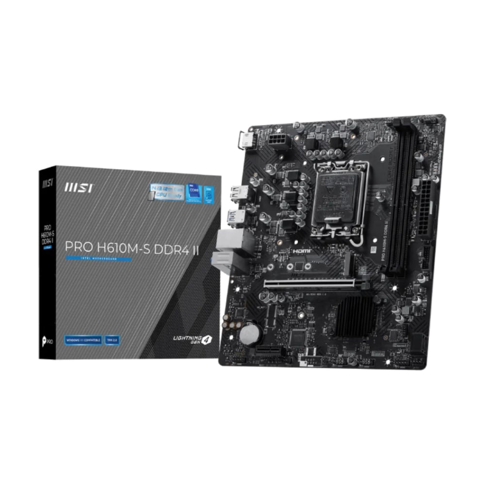 MSI PRO H610M-S DDR4 II mATX Motherboard image 1
