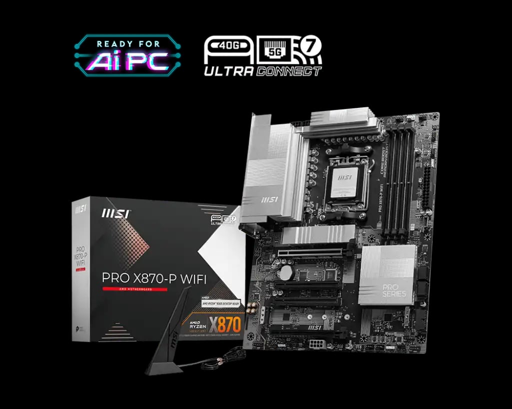 MSI PRO X870-P WIFI AM5 ATX Motherboard image 1