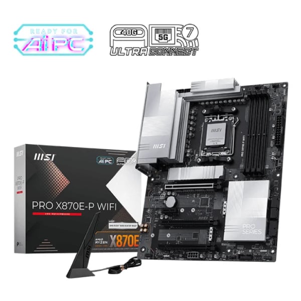 MSI PRO X870E-P WIFI AM5 ATX Motherboard image 1