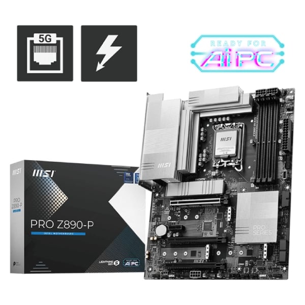 MSI PRO Z890-P LGA 1851 ATX Motherboard image 1