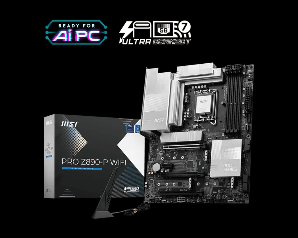 MSI PRO Z890-P WIFI LGA 1851 ATX Motherboard image 1