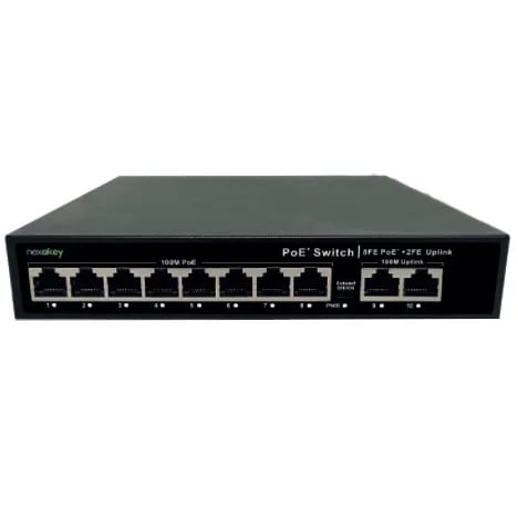 Nexakey NS6000S-8P2U 100M 8port Unmanaged PoE Switch image 1