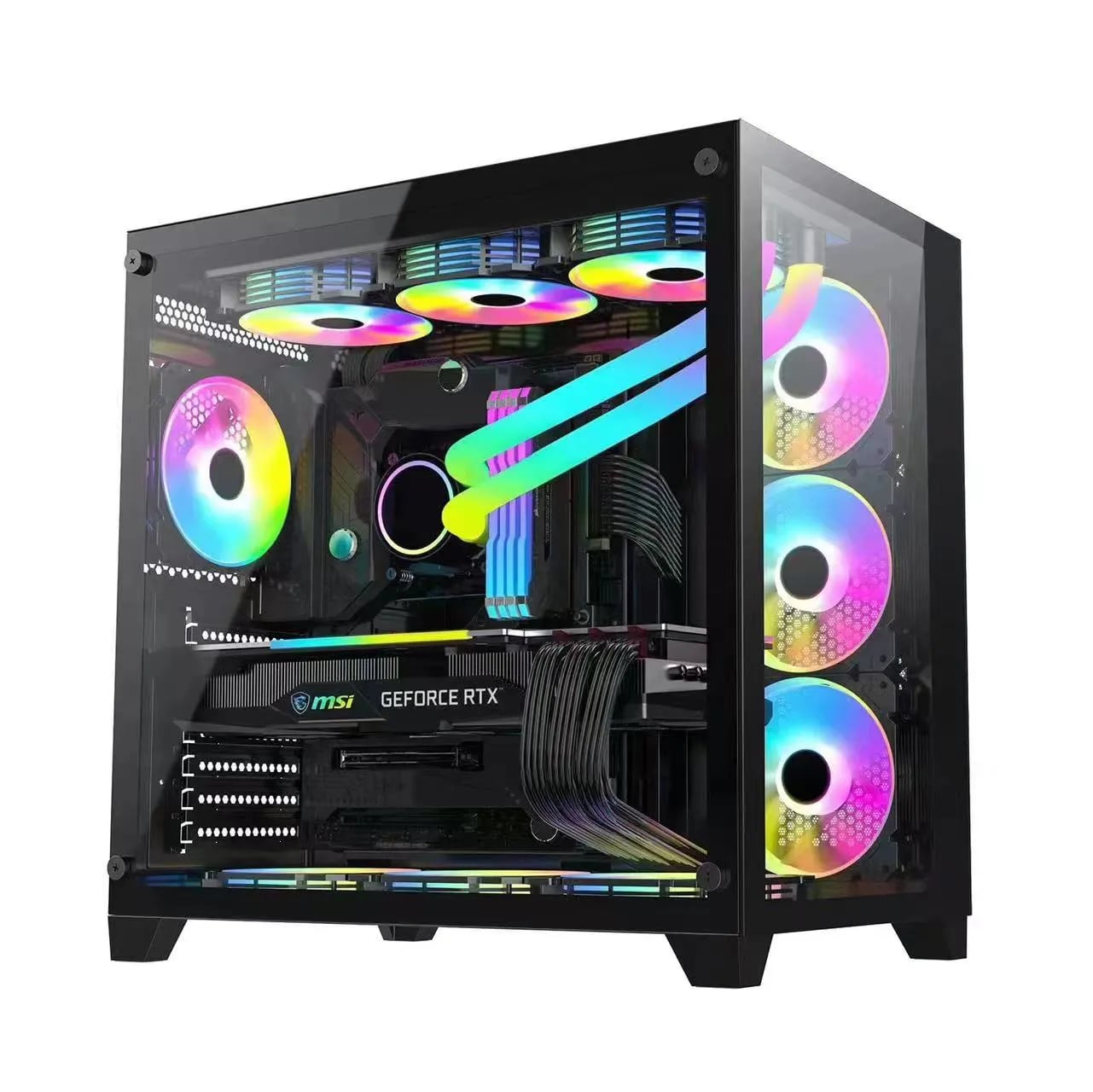 PC Power ICEBERG V2 BK Mid Tower Gaming Casing image 1