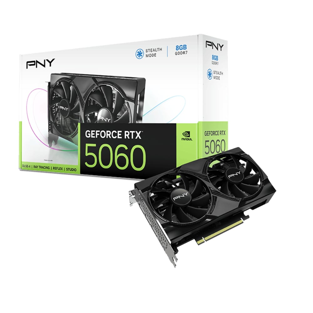 PNY GeForce RTX 5060 8GB Dual Fan GDDR7 Graphics Card image 1