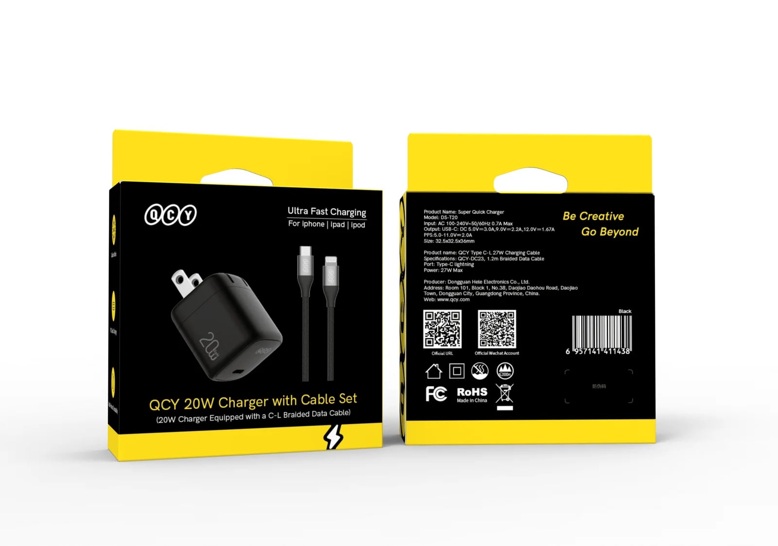 QCY 20W Set C to Lightning (CK03-MG) image 1