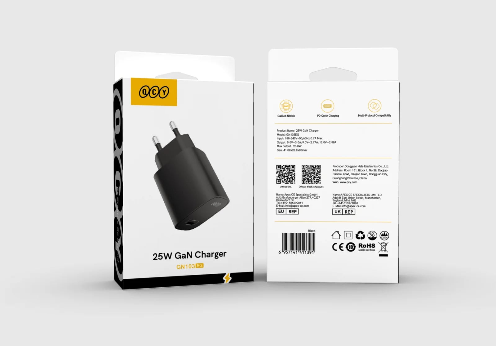 QCY 25W GaN (GN103EG) image 1